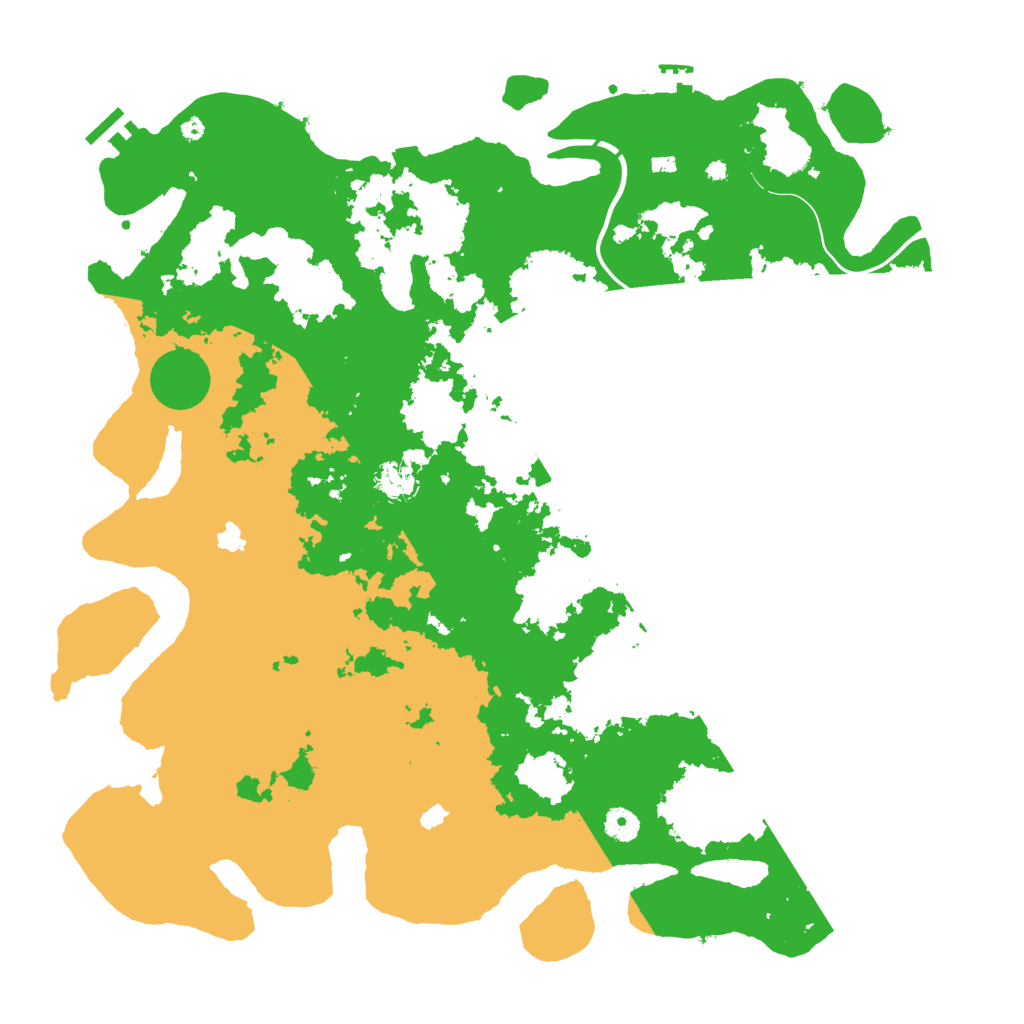 Biome Rust Map: Procedural Map, Size: 4500, Seed: 132506