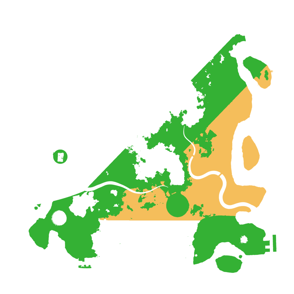 Biome Rust Map: Procedural Map, Size: 3500, Seed: 1042010