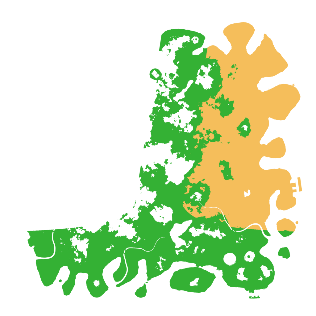 Biome Rust Map: Procedural Map, Size: 4500, Seed: 2046717669