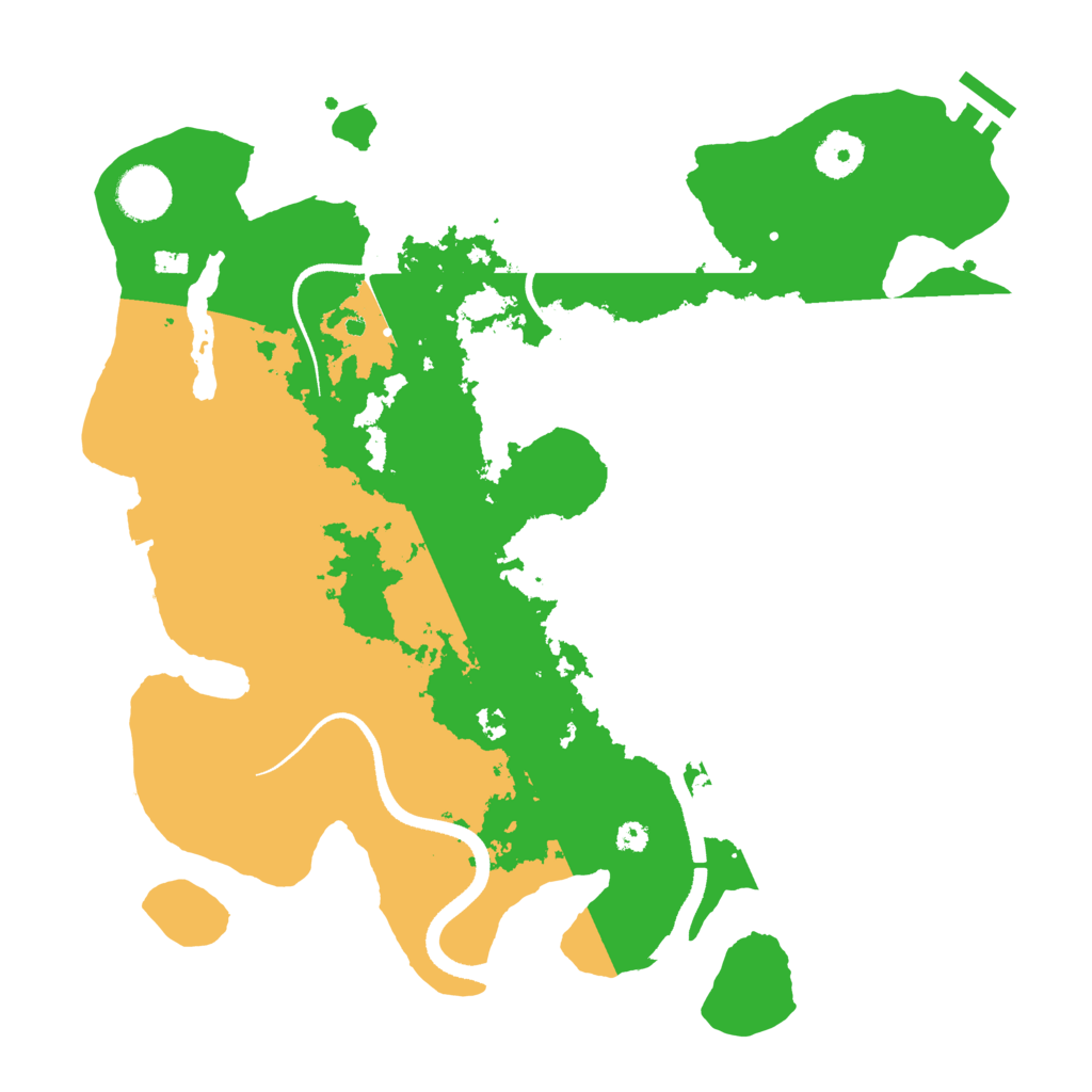 Biome Rust Map: Procedural Map, Size: 3500, Seed: 830905496