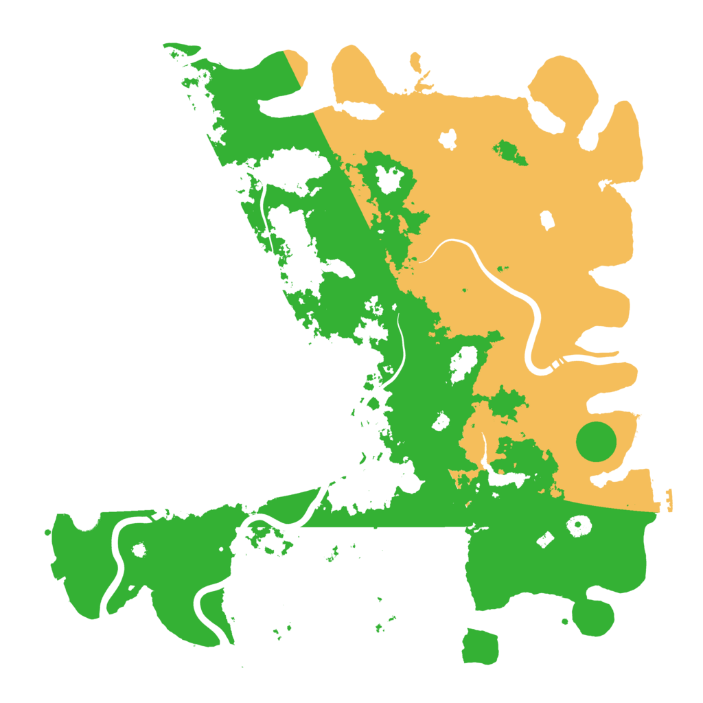 Biome Rust Map: Procedural Map, Size: 4600, Seed: 123456