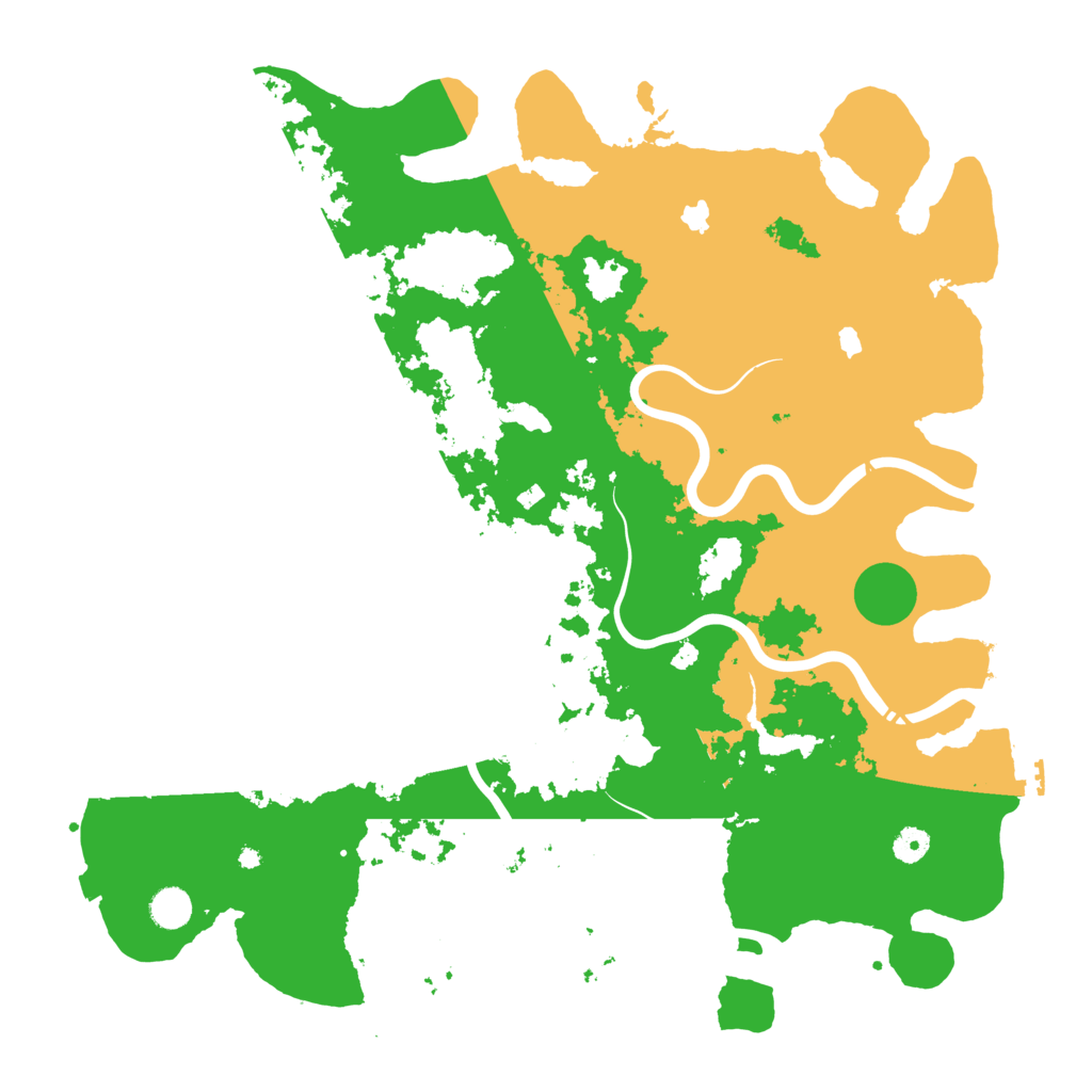 Biome Rust Map: Procedural Map, Size: 4600, Seed: 123456