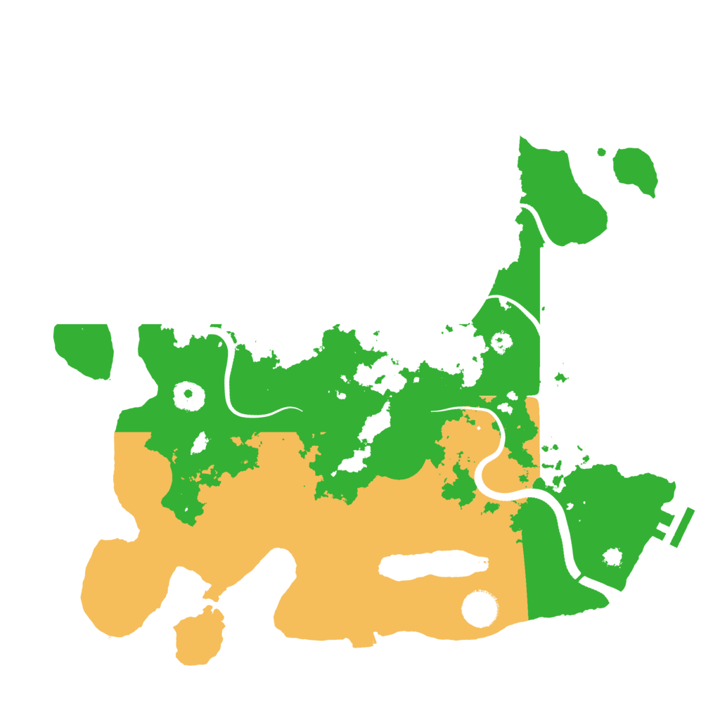 Biome Rust Map: Procedural Map, Size: 3500, Seed: 428245