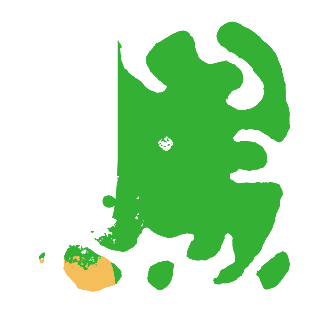 Biome Rust Map: Barren, Size: 3500, Seed: 1387883937