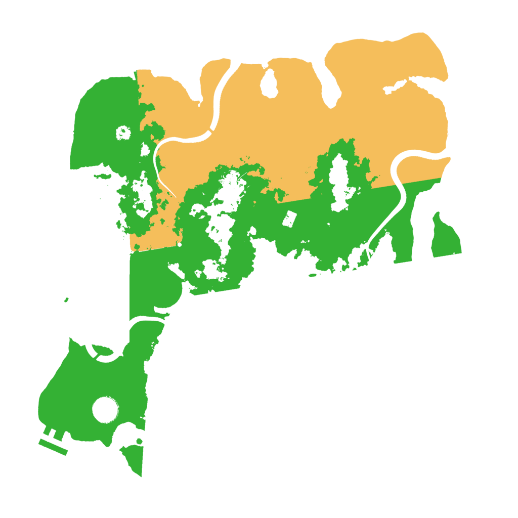 Biome Rust Map: Procedural Map, Size: 3500, Seed: 231415