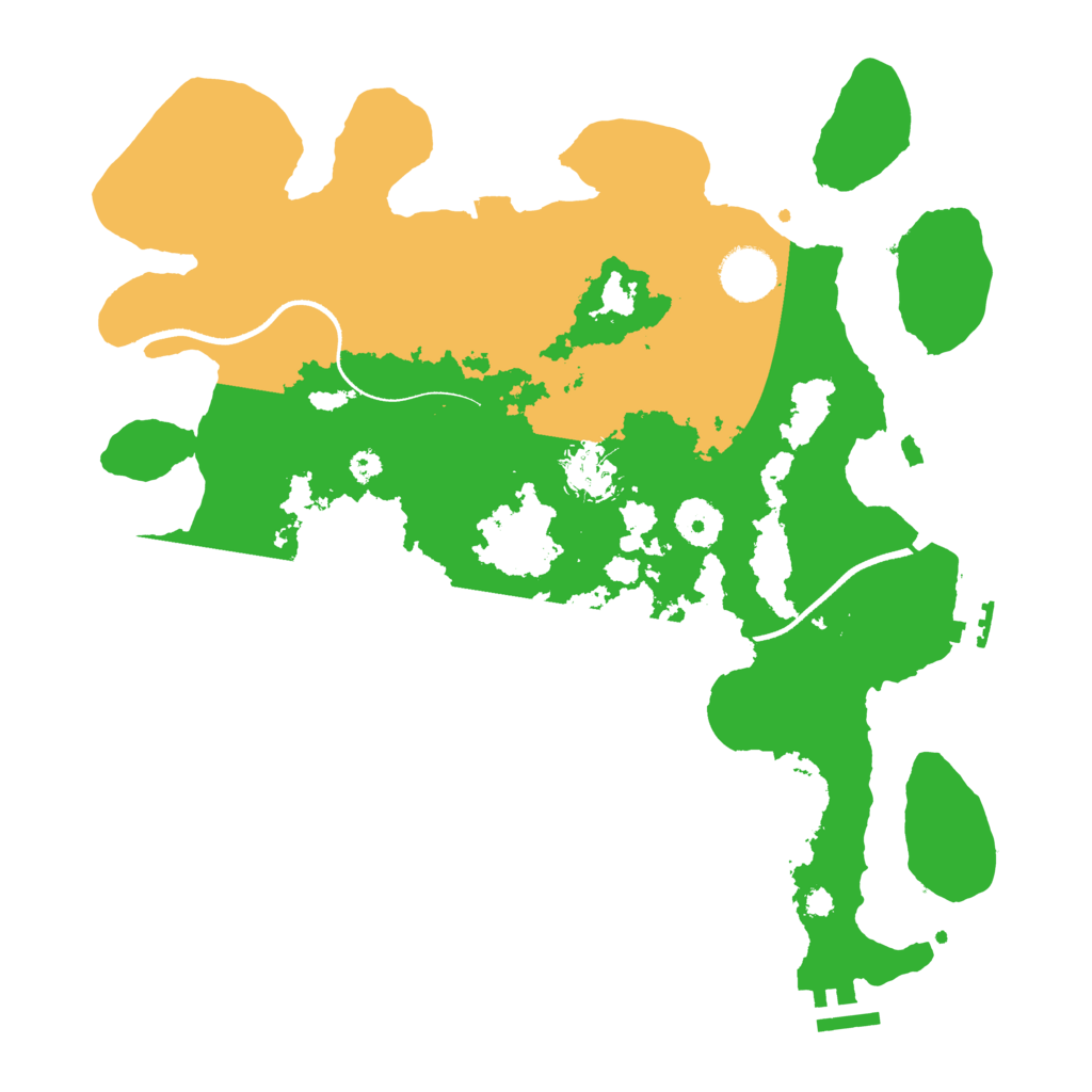 Biome Rust Map: Procedural Map, Size: 3500, Seed: 7853