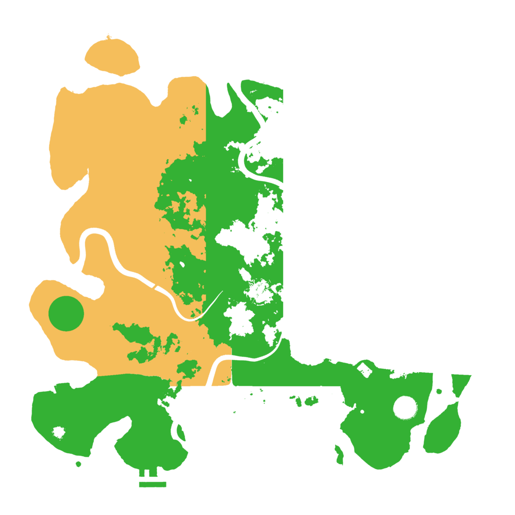 Biome Rust Map: Procedural Map, Size: 3850, Seed: 1999665420
