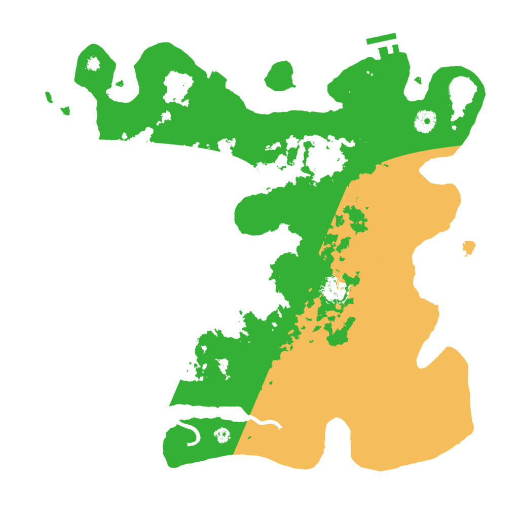 Biome Rust Map: Procedural Map, Size: 3500, Seed: 244695428