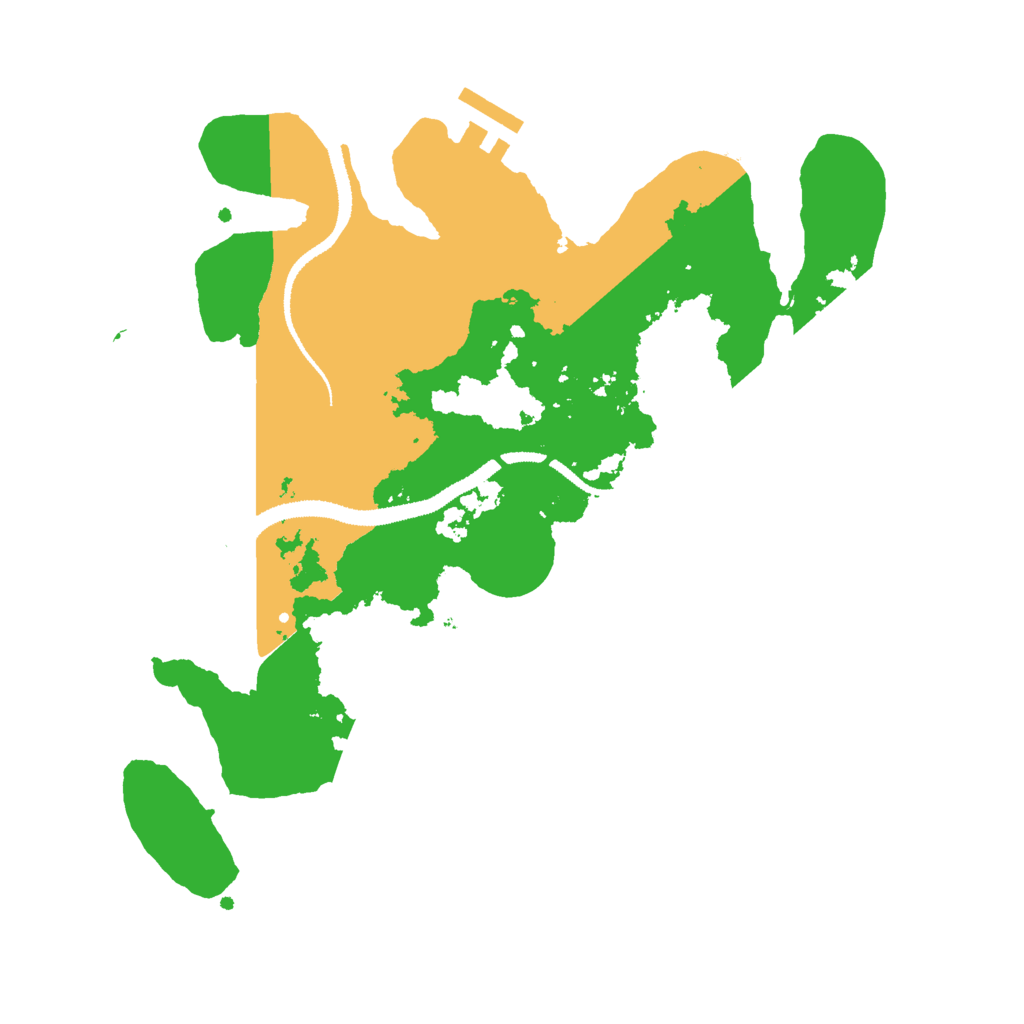 Biome Rust Map: Procedural Map, Size: 3000, Seed: 855086824
