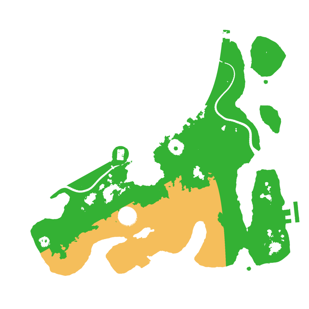 Biome Rust Map: Procedural Map, Size: 3000, Seed: 32322332