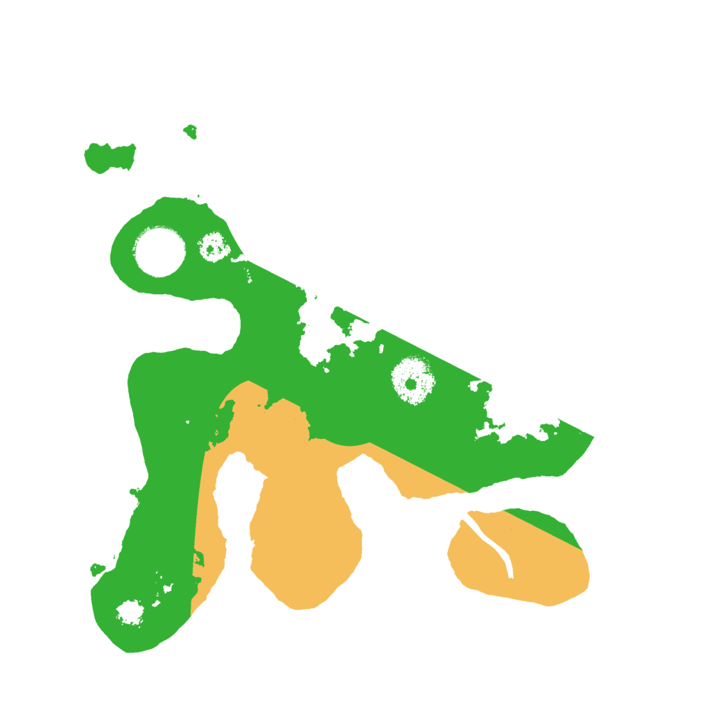 Biome Rust Map: Procedural Map, Size: 2500, Seed: 6733