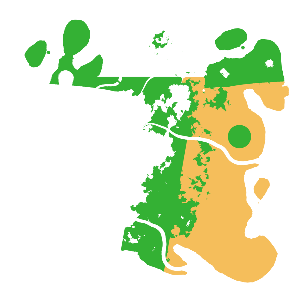 Biome Rust Map: Procedural Map, Size: 3500, Seed: 4011255