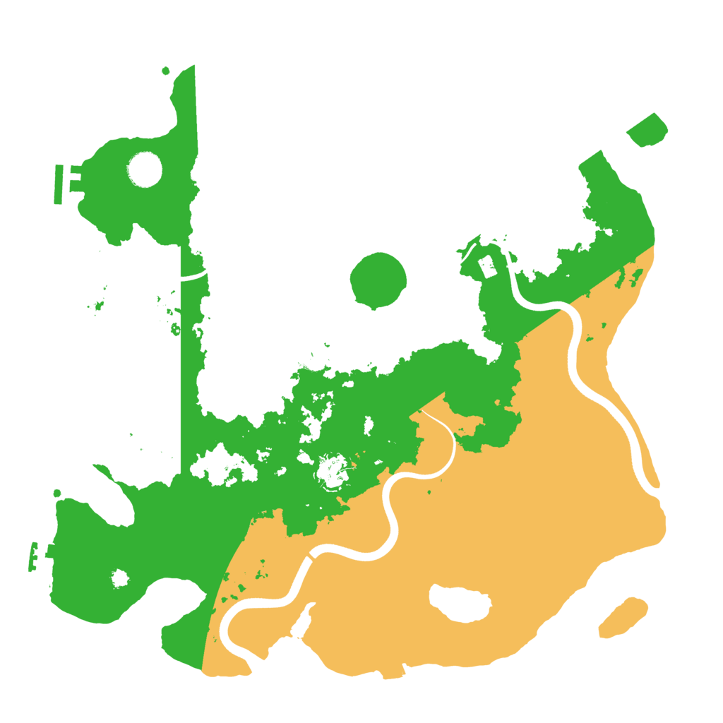 Biome Rust Map: Procedural Map, Size: 3700, Seed: 2028847130