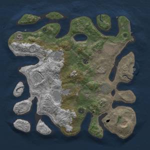 Thumbnail Rust Map: Procedural Map, Size: 4000, Seed: 324384558, 15 Monuments