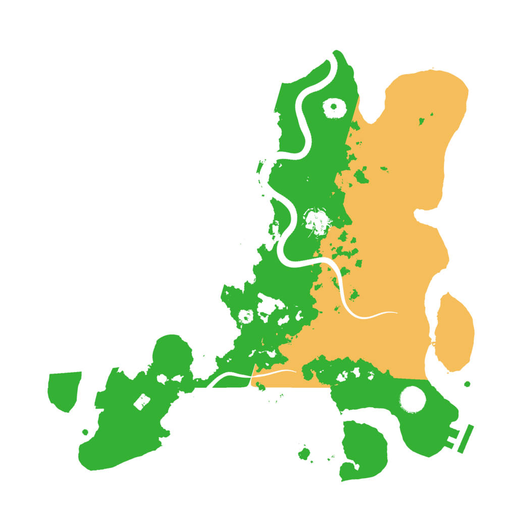 Biome Rust Map: Procedural Map, Size: 3500, Seed: 1837650039