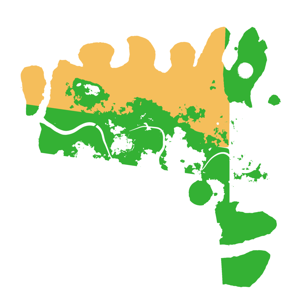 Biome Rust Map: Procedural Map, Size: 3500, Seed: 64611128