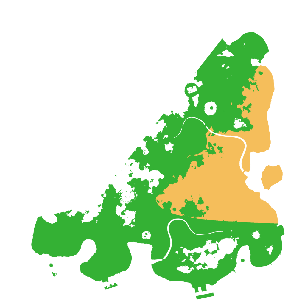 Biome Rust Map: Procedural Map, Size: 3500, Seed: 546274529
