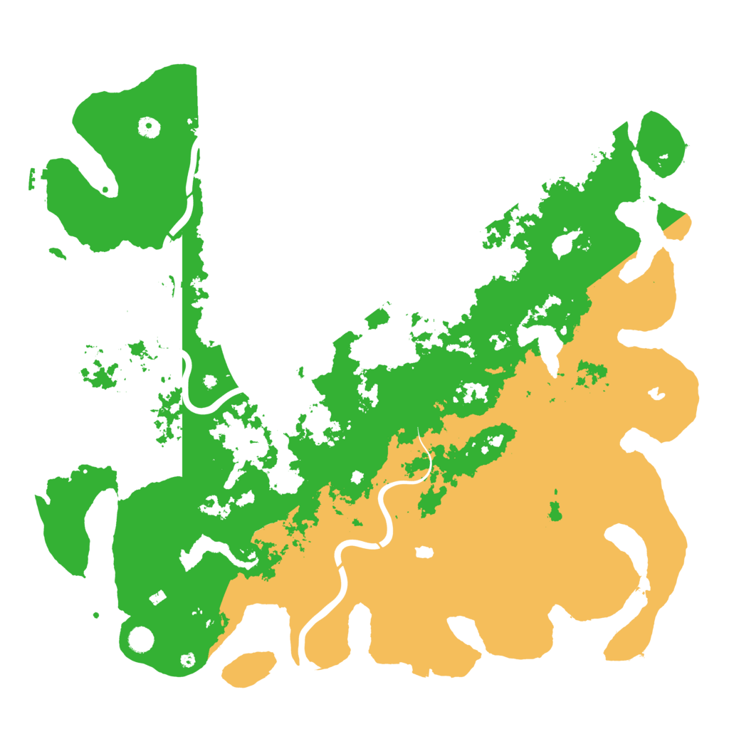 Biome Rust Map: Procedural Map, Size: 5000, Seed: 1228437
