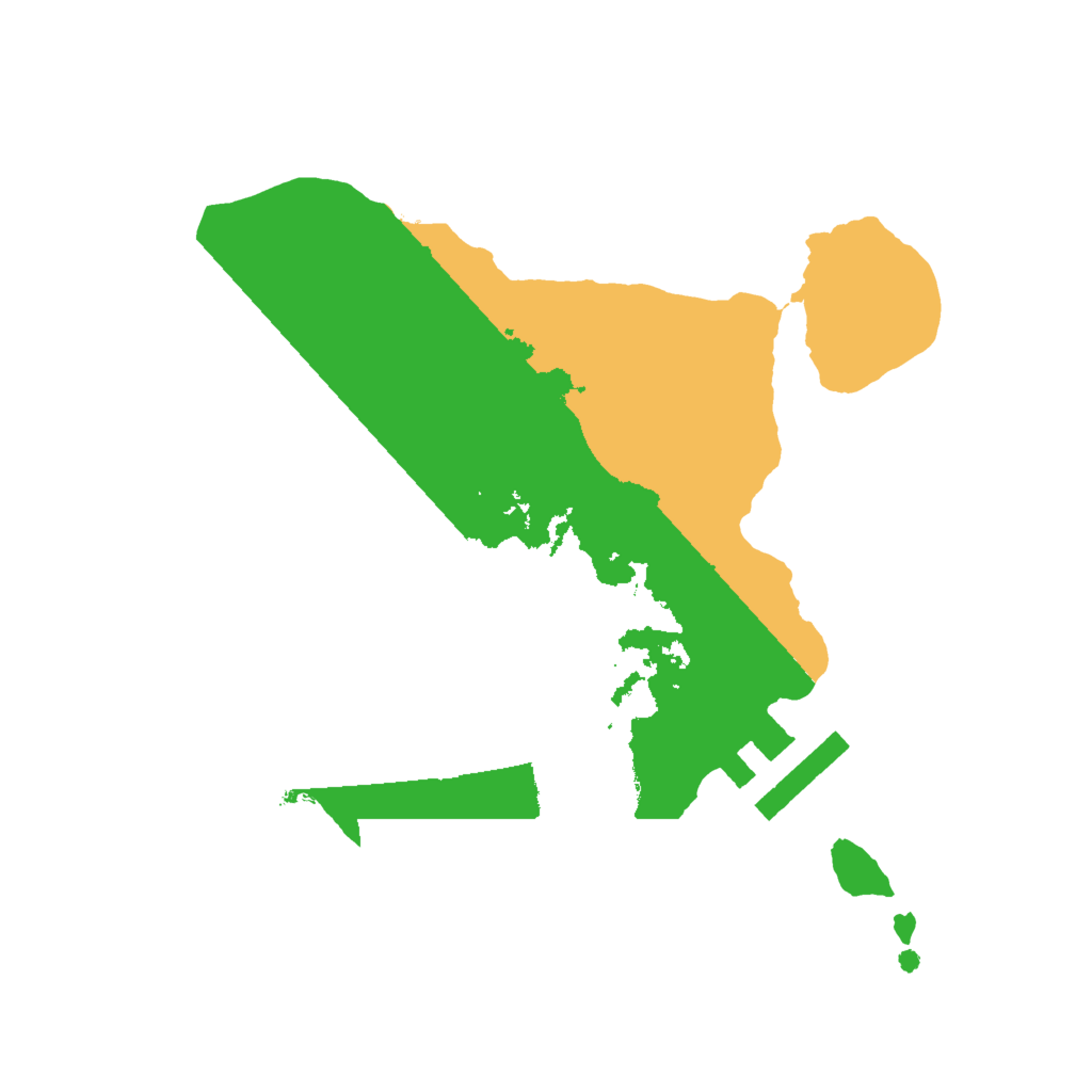 Biome Rust Map: Procedural Map, Size: 2000, Seed: 1984