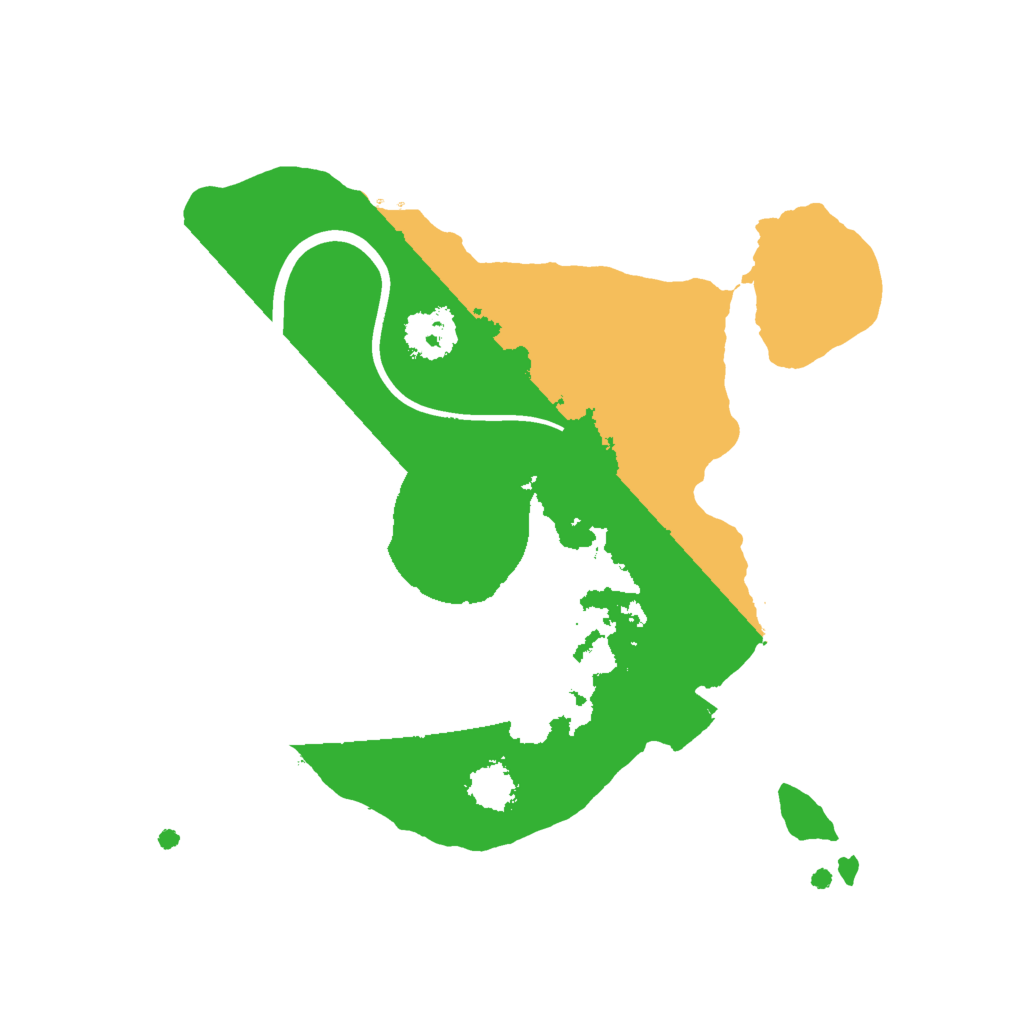 Biome Rust Map: Procedural Map, Size: 2000, Seed: 1984