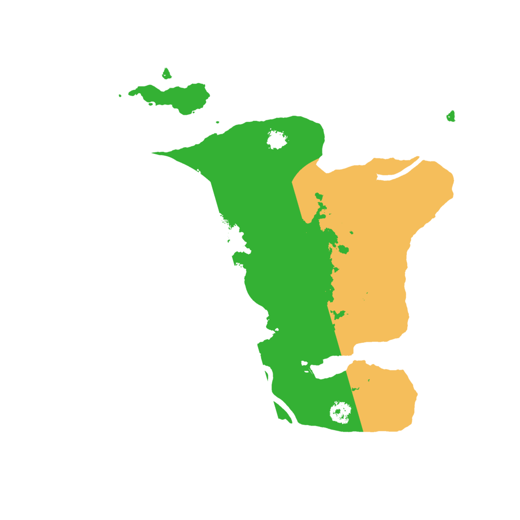 Biome Rust Map: Procedural Map, Size: 2500, Seed: 53173