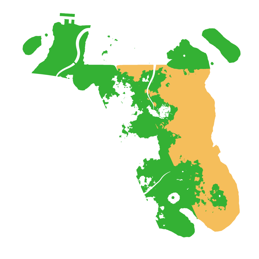 Biome Rust Map: Procedural Map, Size: 3500, Seed: 811103626
