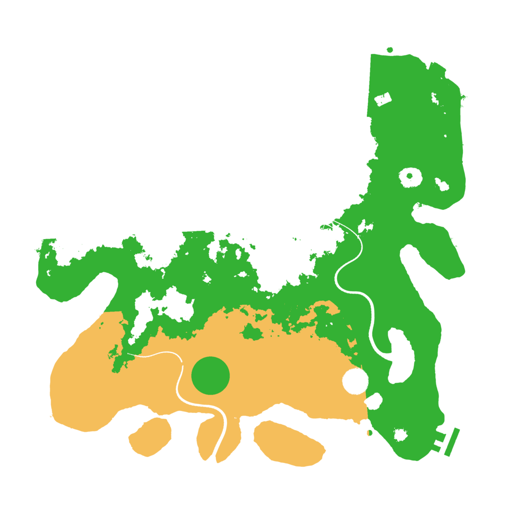 Biome Rust Map: Procedural Map, Size: 3500, Seed: 245849344