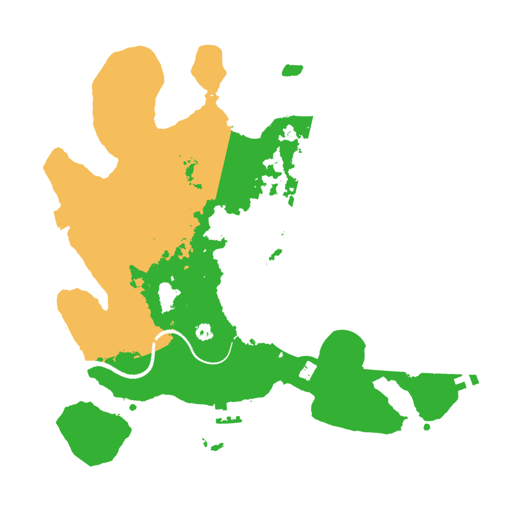 Biome Rust Map: Procedural Map, Size: 3000, Seed: 1376751536