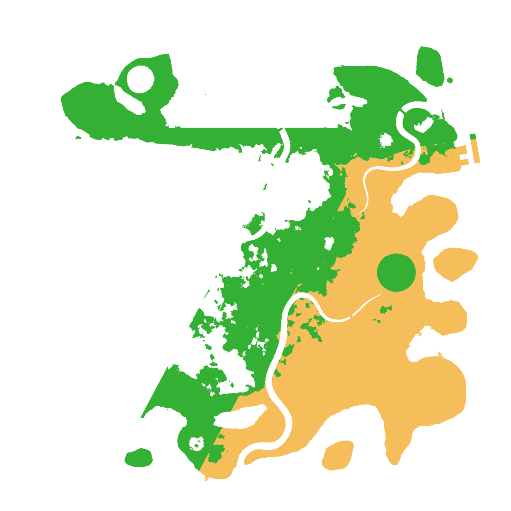 Biome Rust Map: Procedural Map, Size: 3500, Seed: 451487532