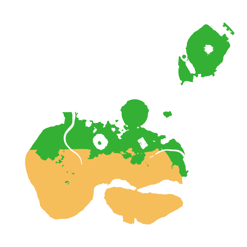 Biome Rust Map: Procedural Map, Size: 2500, Seed: 1434