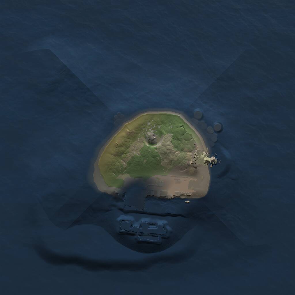 Rust Map: Procedural Map, Size: 1000, Seed: 1715707958, 2 Monuments