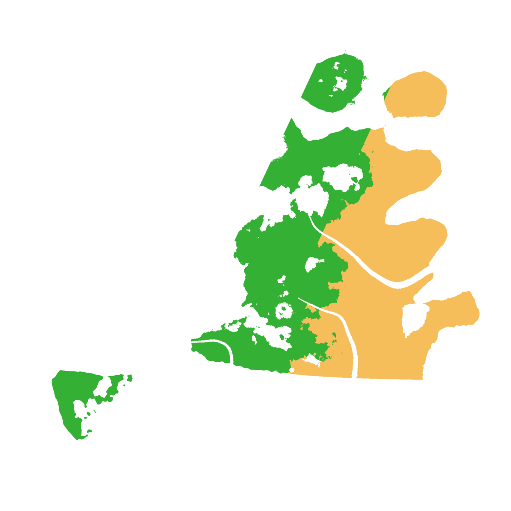 Biome Rust Map: Procedural Map, Size: 3000, Seed: 19545