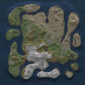 Thumbnail Rust Map: Procedural Map, Size: 3700, Seed: 1885070152, 16 Monuments