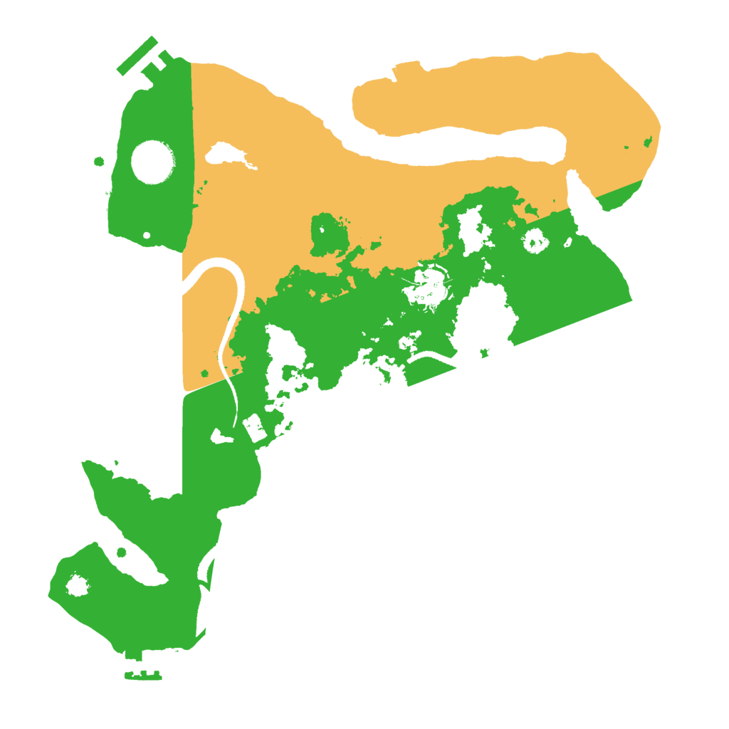 Biome Rust Map: Procedural Map, Size: 3000, Seed: 56743