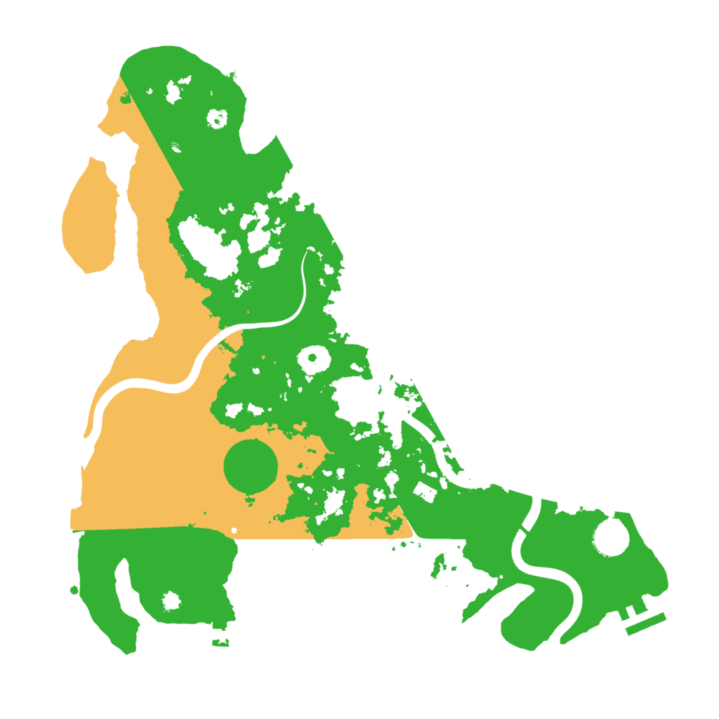 Biome Rust Map: Procedural Map, Size: 3500, Seed: 85678