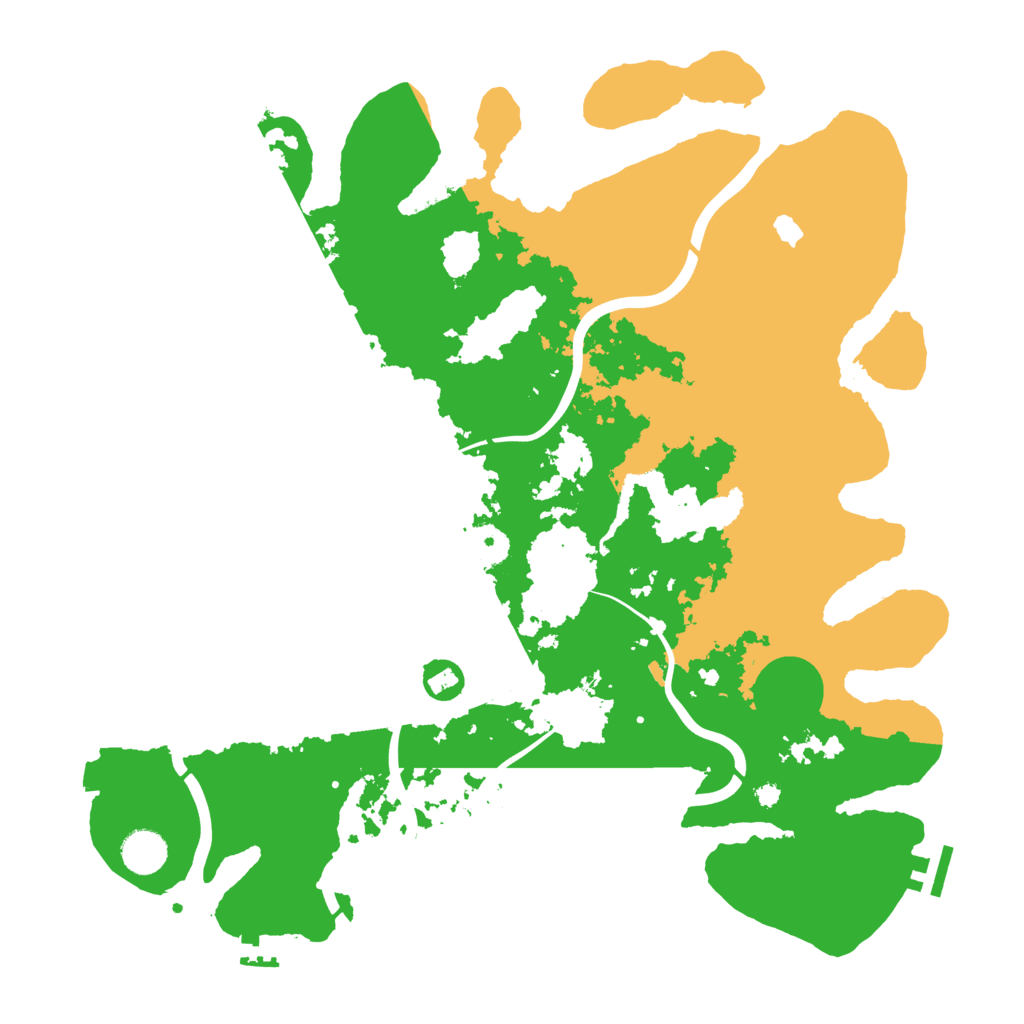 Biome Rust Map: Procedural Map, Size: 4000, Seed: 50670