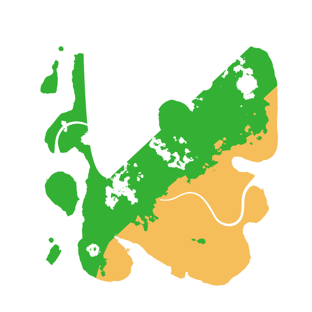 Biome Rust Map: Procedural Map, Size: 2500, Seed: 439285087