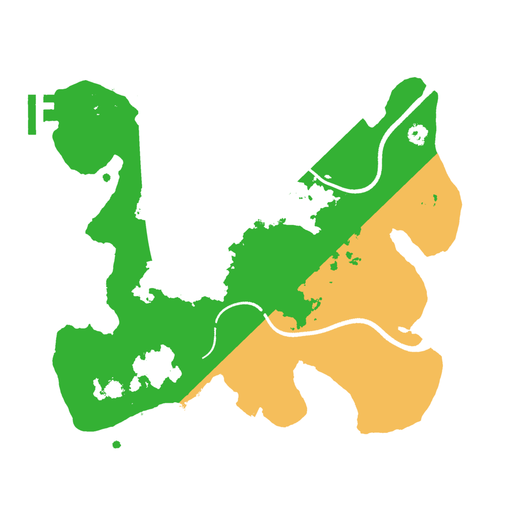 Biome Rust Map: Procedural Map, Size: 2589, Seed: 793197