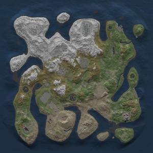 Thumbnail Rust Map: Procedural Map, Size: 3750, Seed: 670420681, 16 Monuments