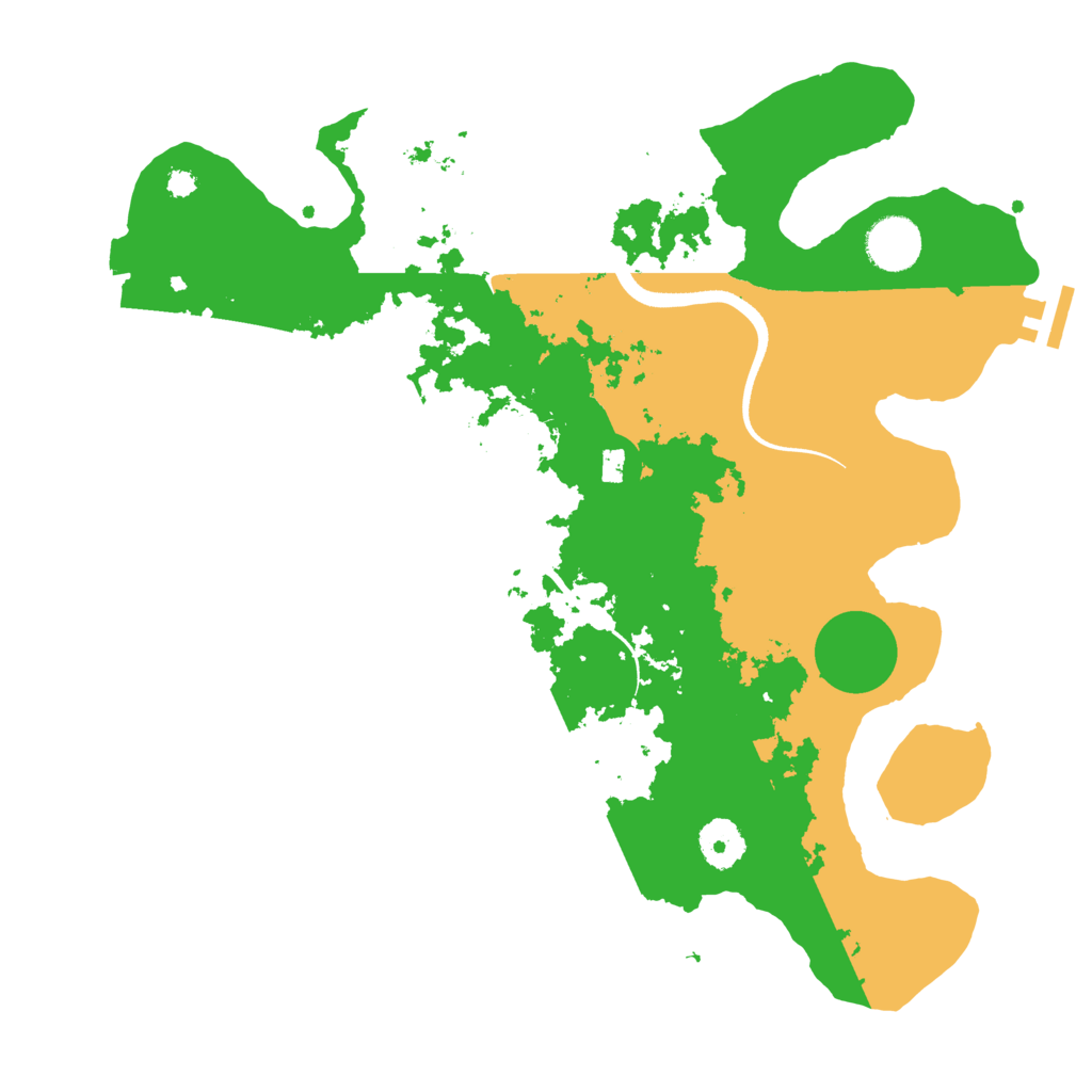 Biome Rust Map: Procedural Map, Size: 3500, Seed: 1572