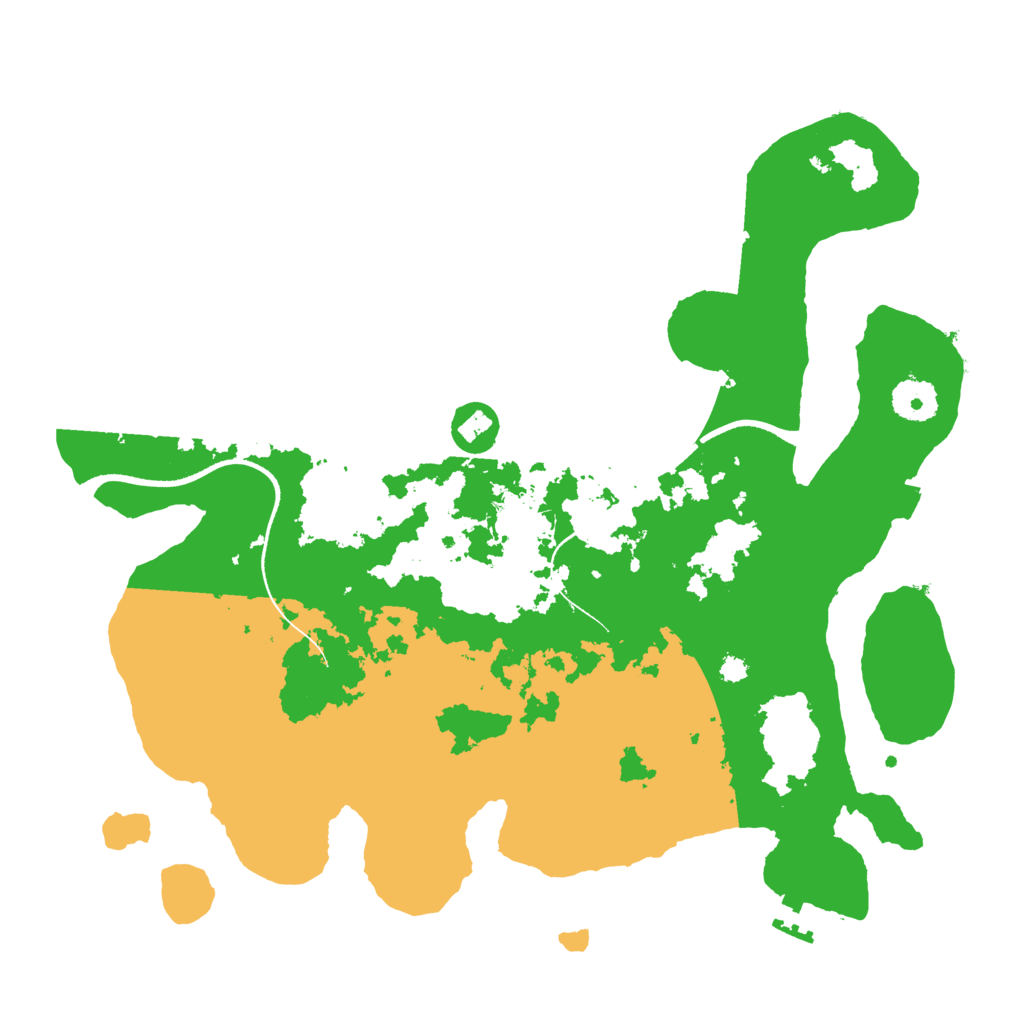 Biome Rust Map: Procedural Map, Size: 3500, Seed: 3109