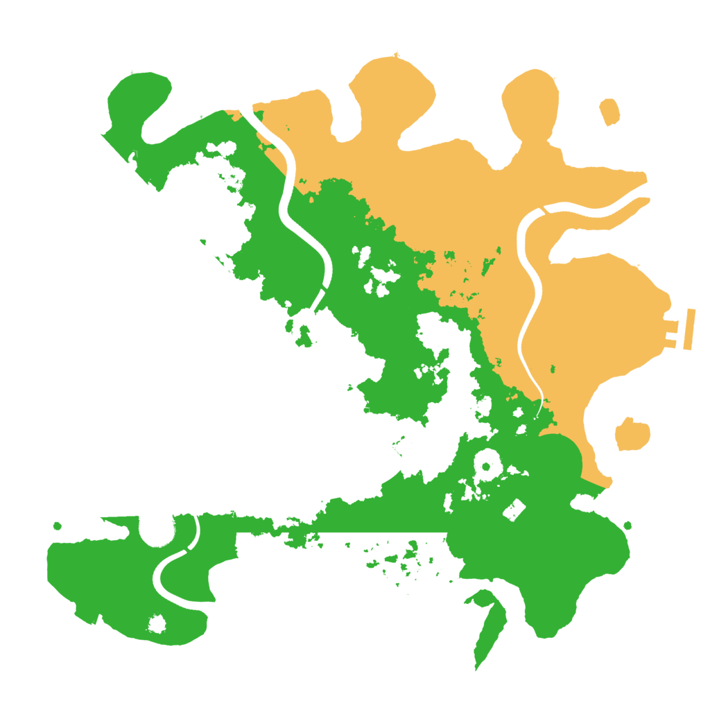 Biome Rust Map: Procedural Map, Size: 3500, Seed: 165446457