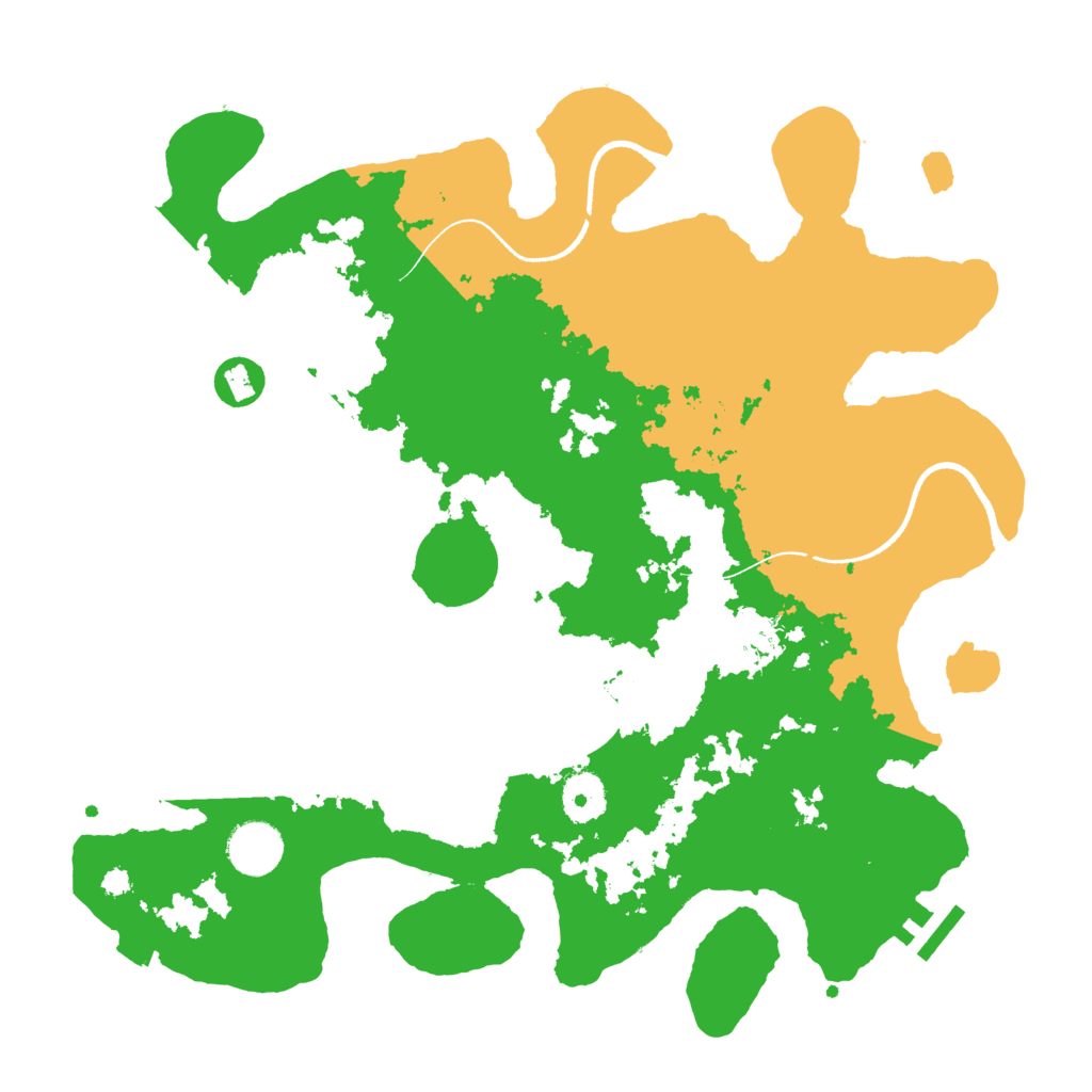 Biome Rust Map: Procedural Map, Size: 3500, Seed: 165446457