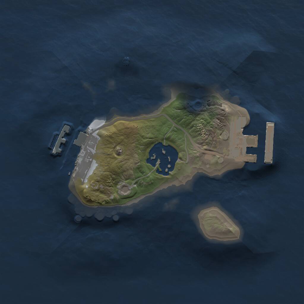 Rust Map: Procedural Map, Size: 1500, Seed: 2064476305, 4 Monuments