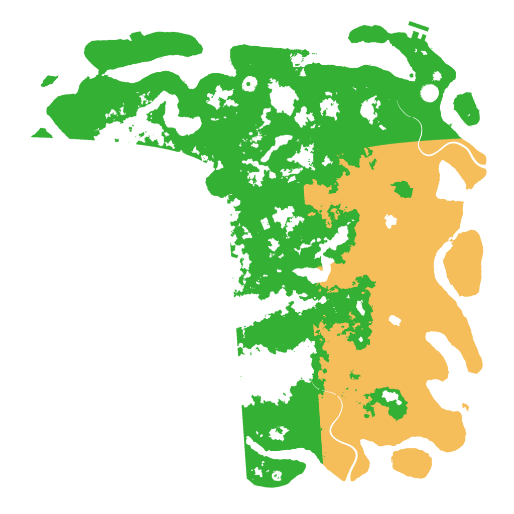 Biome Rust Map: Procedural Map, Size: 5000, Seed: 82805