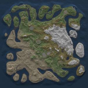 Thumbnail Rust Map: Procedural Map, Size: 5000, Seed: 40, 16 Monuments