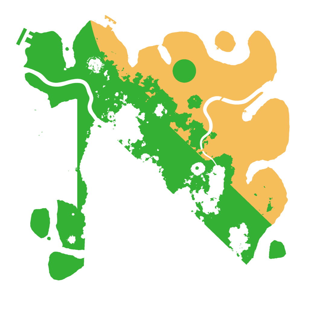 Biome Rust Map: Procedural Map, Size: 3500, Seed: 1119709545