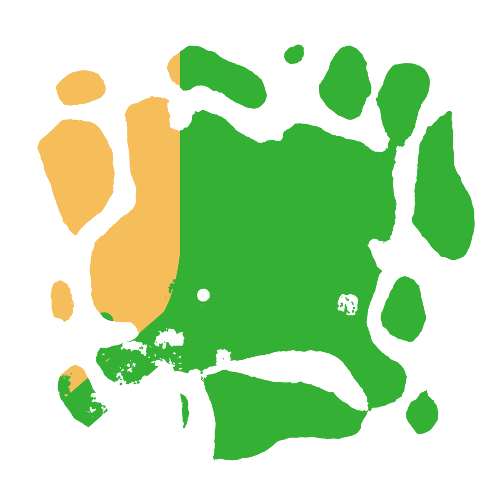 Biome Rust Map: Barren, Size: 3500, Seed: 1217824384