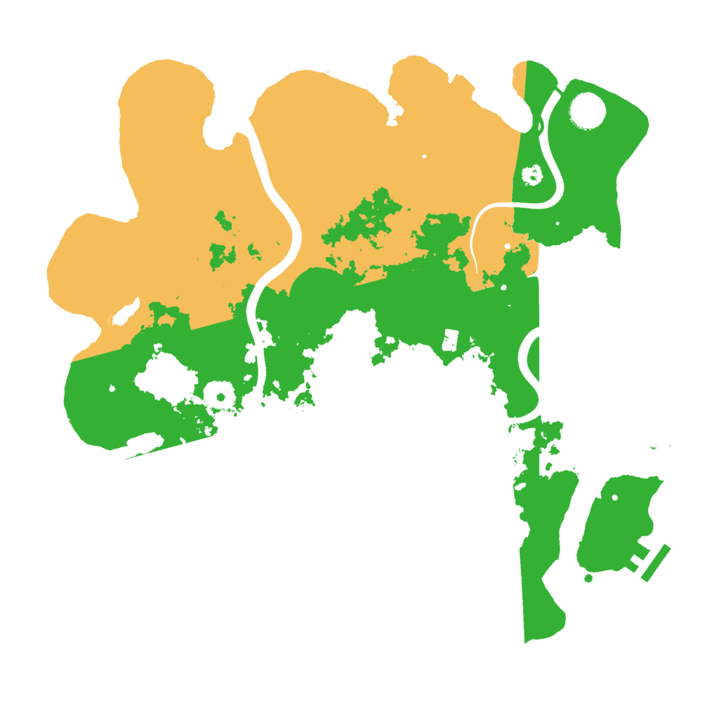 Biome Rust Map: Procedural Map, Size: 3500, Seed: 384565249