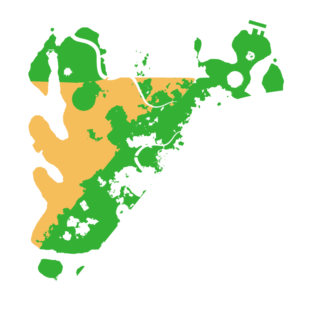 Biome Rust Map: Procedural Map, Size: 3500, Seed: 740168423